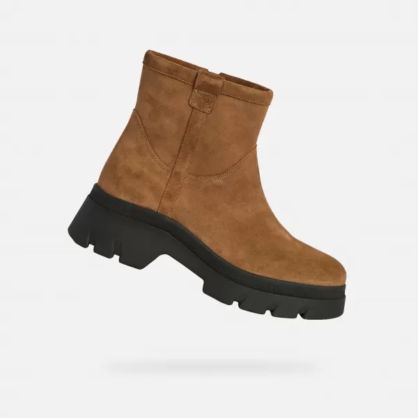  Dámské boty GEOX PLUETTE G009562 SVĚTLE HNĚDÁ 