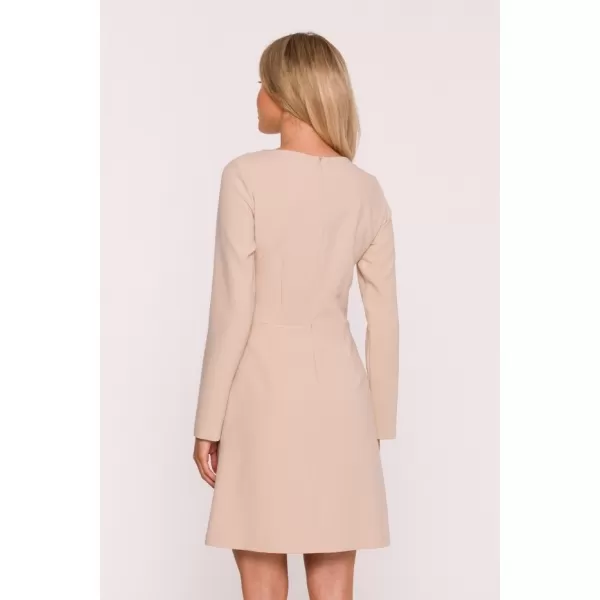  Dámské šaty STYLOVE S419 BEIGE 
