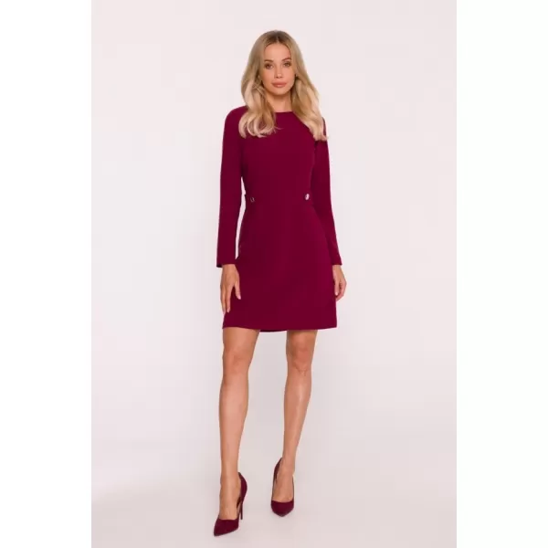  Dámské šaty STYLOVE S419 MAROON 