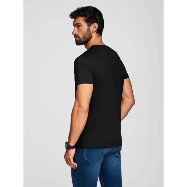  Pánské triko OMBRE OM-TSPT-0248 BLACK 