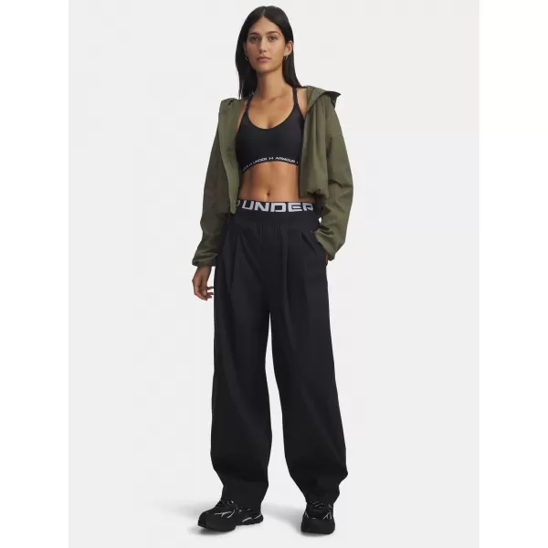  Dámské sportovní kalhoty UNDER ARMOUR UA UNSTOPPABLE WVN PLEAT PT 6007027-001 ČERNÁ 