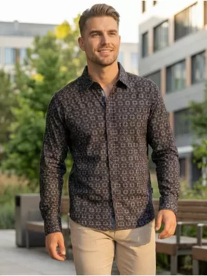 Pánská košile ALTISPORT GREEN TMAVĚ ŠEDÁ