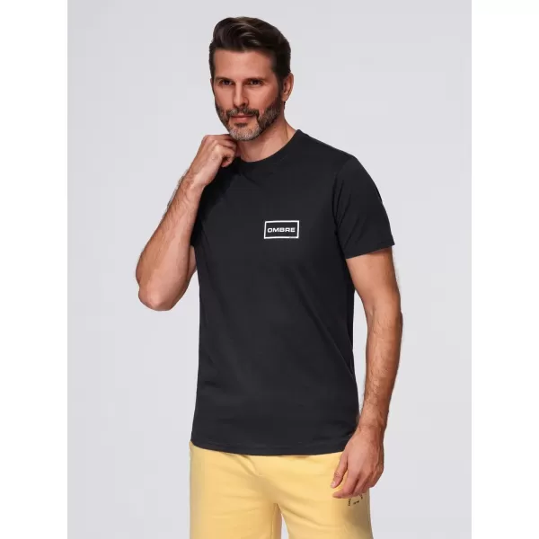  Pánské triko OMBRE OM-TSPT-0231 BLACK 
