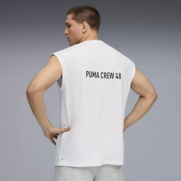  Pánské triko PUMA M GRAPHIC CUTOFF TANK 52762002 PUMA WHITE 