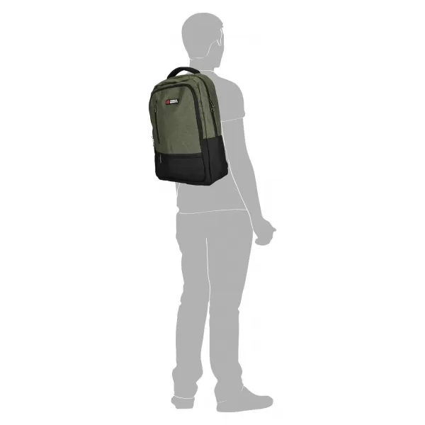  Batoh ENRICO BENETTI HAMBURG 15 NOTEBOOK BACKPACK OLIVE 
