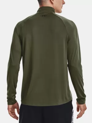 Pánské triko UNDER ARMOUR UA TECH 2.0 1/2 ZIP 1328495-392 ZELENÁ