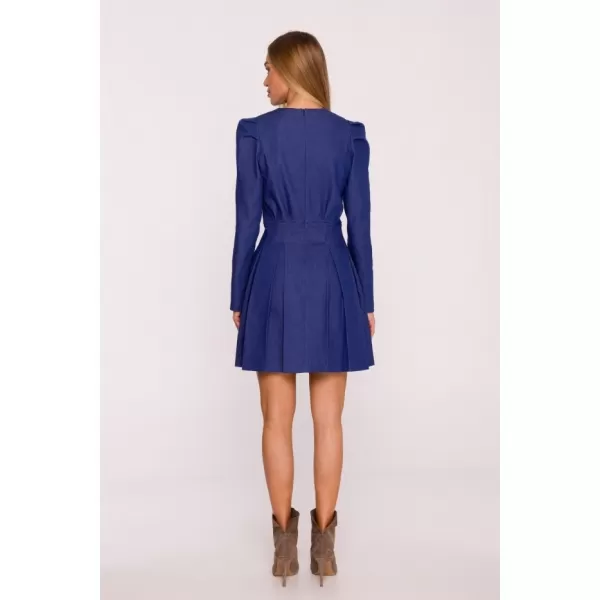  Dámské šaty MOE M884 BLUE 