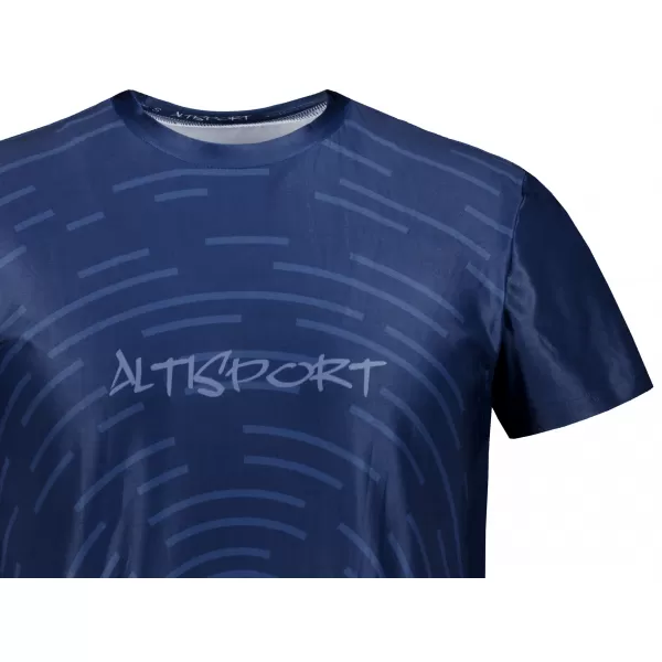  Pánské volnočasové triko premium ALTISPORT VOJ/ALM121TR06 NAVY-BLUE 
