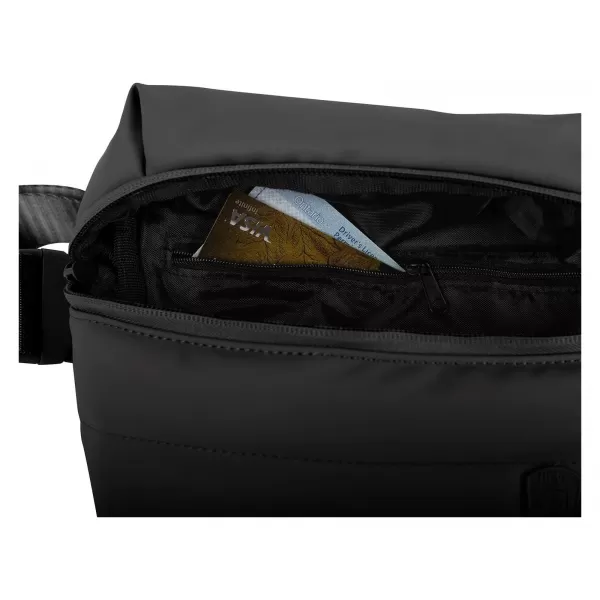  Ledvinka HEYS PUFFER MINI WAIST BAG BLACK 