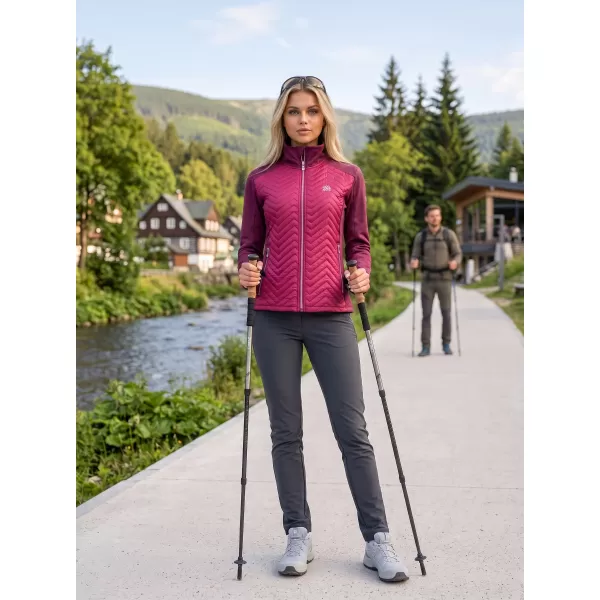  Dámská hybridní bunda ALTISPORT GAIL VÍNOVÁ 