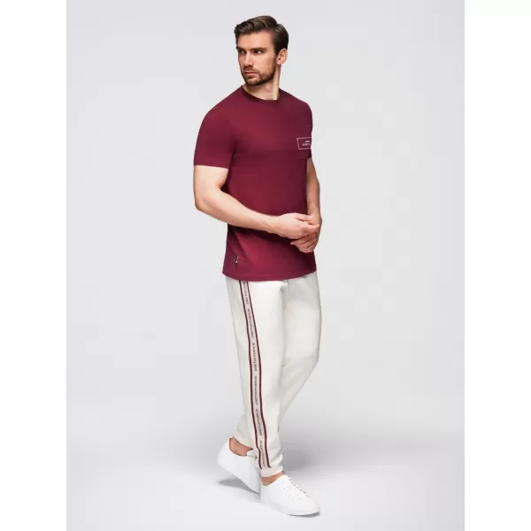  Pánské tepláky OMBRE OM-PASK-0145 CREAM 