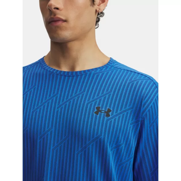  Pánské triko UNDER ARMOUR TECH VENT JACQUARD MODRÁ 