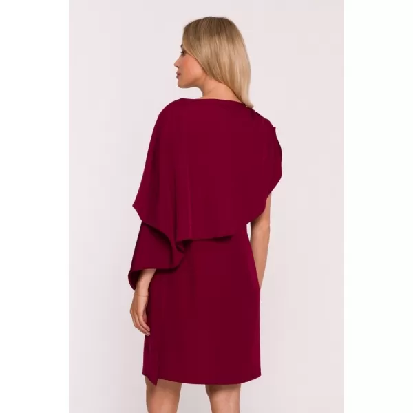  Dámské šaty STYLOVE S423 MAROON 