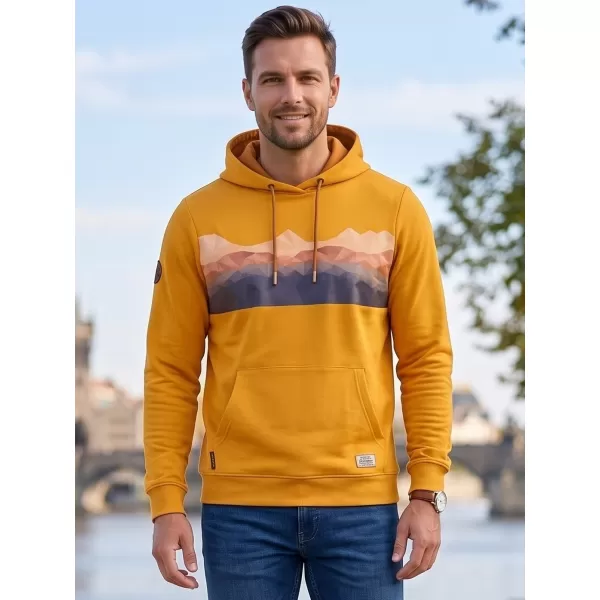  Pánská mikina ALTISPORT GORO HOŘČICOVÁ 