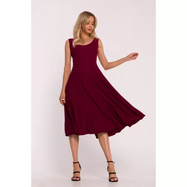  Dámské šaty STYLOVE S424 MAROON 