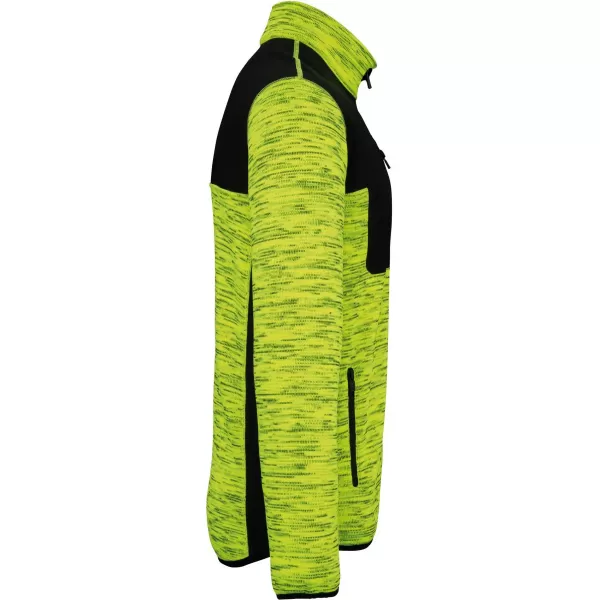  Unisex mikina Kariban WK | WK 9108 FLUORESCENT YELLOW MELANGE/BLACK 