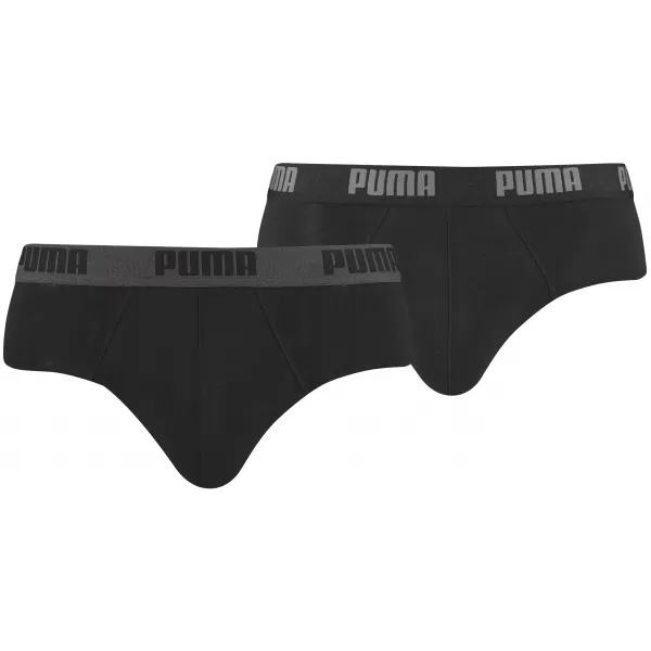  Pánské slipy PUMA BASIC BRIEF 2P 88910006 BLACK/BLACK 