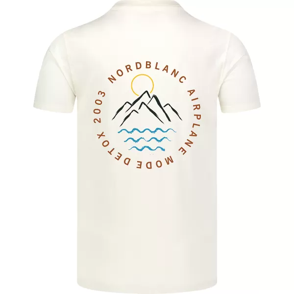  Pánské triko NORDBLANC RUMBLE NBSMT8160 KRÉMOVĚ BÍLÁ 