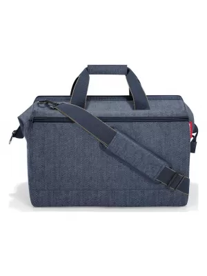 Taška REISENTHEL ALLROUNDER L POCKET HERRINGBONE DARK BLUE