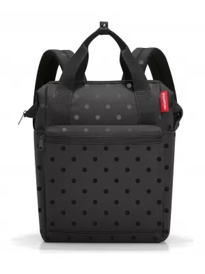 Dámský batoh REISENTHEL ALLROUNDER R GLOSSY DOTS BLACK