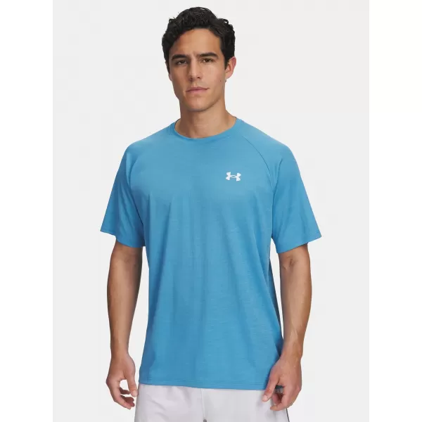  Pánské triko UNDER ARMOUR UA TECH TEXTURED SS 1382796-453 MODRÁ 
