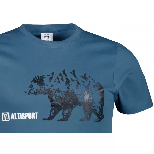  Pánské triko s krátkým rukávem ALTISPORT ALM193129 DENIM 