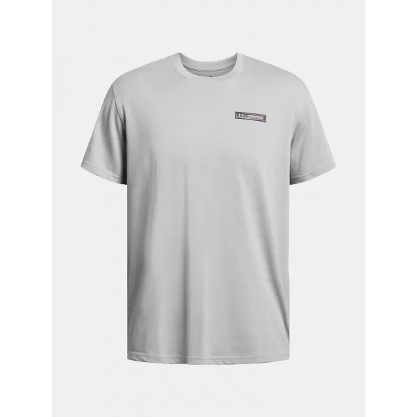  Pánské triko UNDER ARMOUR UA HW ARMOUR LABEL SS 1382831-011 ŠEDÁ 