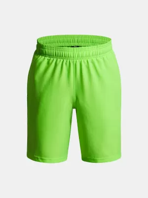 Chlapecké kraťasy UNDER ARMOUR UA TECH WOVEN WORDMARK SHORT 1383341-389 ZELENÁ