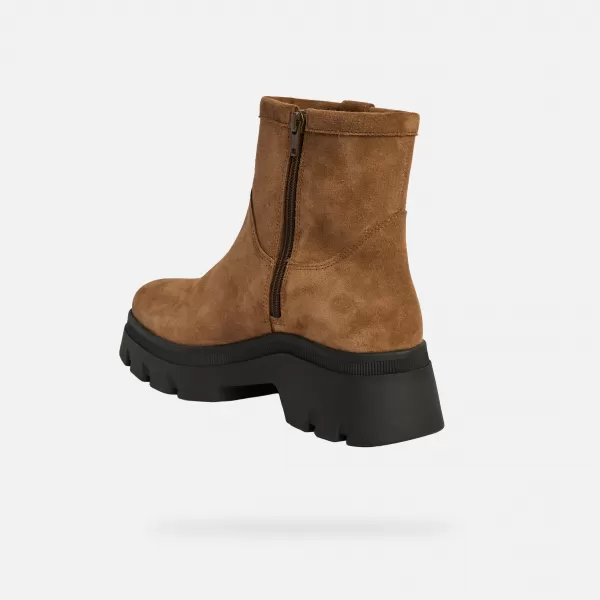  Dámské boty GEOX PLUETTE G009562 SVĚTLE HNĚDÁ 