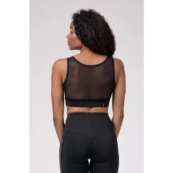  NEBBIA Gold Mesh mini top 830 BLACK 