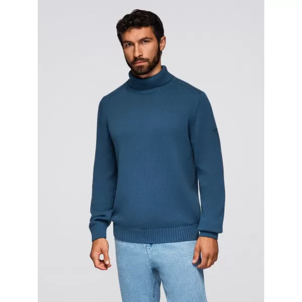  Pánský svetr OMBRE OM-SWTN-0163 DARK BLUE 