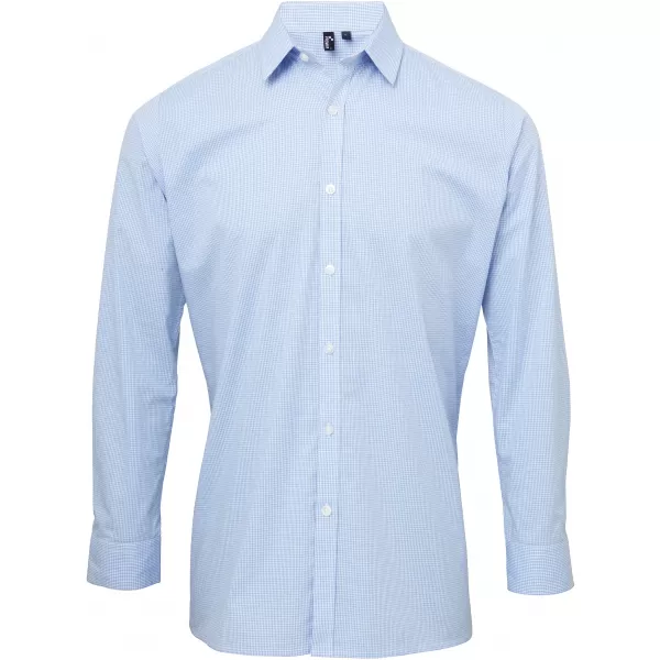  Pánská košile Premier | PR 220 LIGHT BLUE/WHITE 
