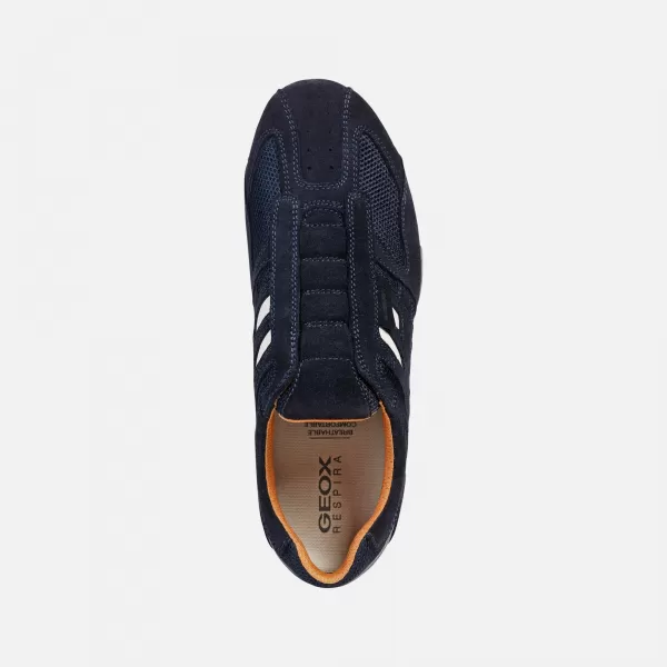  Pánské tenisky GEOX SNAKE G002632 TMAVĚ MODRÁ 