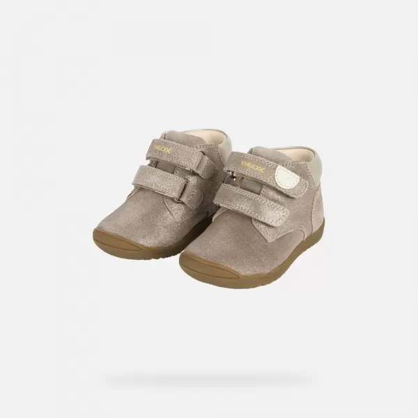  Dívky první kroky GEOX MACCHIA B164PC07722C9006 BÉŽOVÁ 