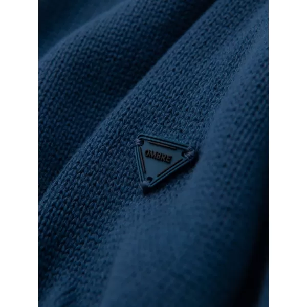  Pánský svetr OMBRE OM-SWTN-0163 DARK BLUE 