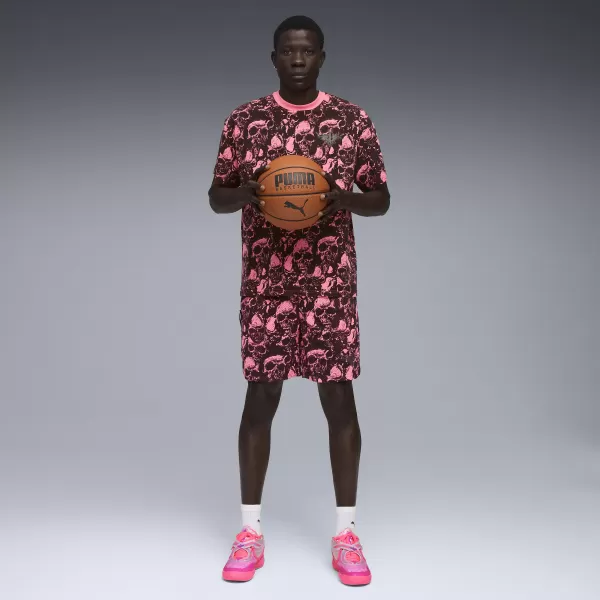  Pánské kraťasy PUMA MELO WORLD TOUR AOP 7" SHORT 63242901 SUN STRUCK/AOP 