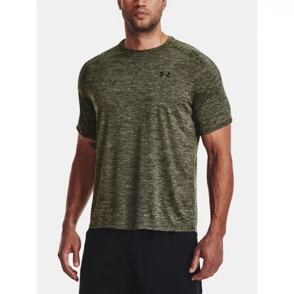  Pánské triko UNDER ARMOUR UA TECH 2.0 SS TEE 1326413-390 ZELENÁ 