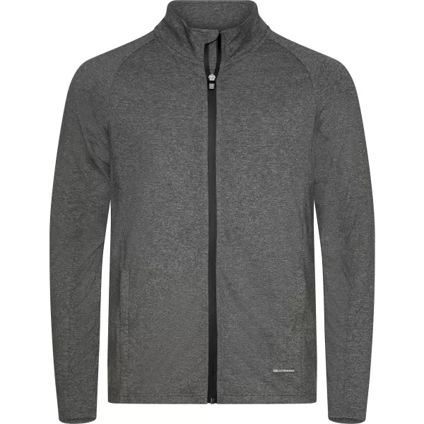  Pánská fleecová mikina CUTTER & BUCK | ADAPT FZ JACKET MEN ANTHRACITE MELANGE 