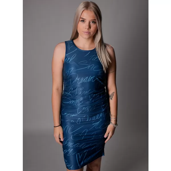  Dámské šaty premium ALTISPORT VOJ/ALW084SAT03 MODRÁ 