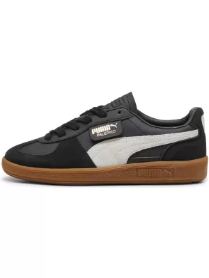 Dětské boty PUMA PALERMO LTH JR 39727503 PUMA BLACK/FEATHER GRAY/GUM