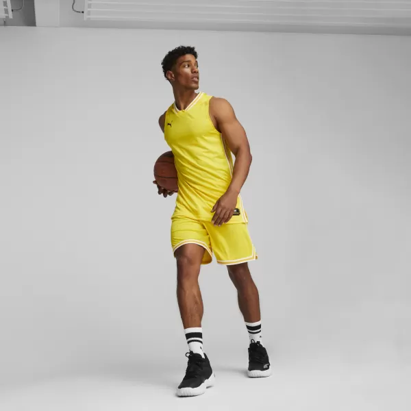  Pánské tílko PUMA HOOPS TEAM GAME JERSEY 67662805 CYBER YELLOW 