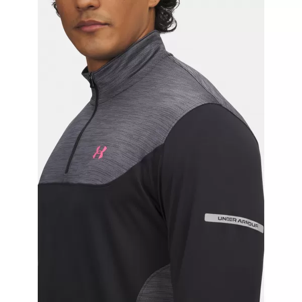  Pánské triko UNDER ARMOUR UA TECH UTILITY 1/4 ZIP 6004963-001 ČERNÁ 