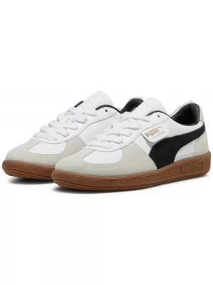 Dětské boty PUMA PALERMO LTH JR 39727501 PUMA WHITE/VAPOR GRAY/GUM
