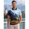 Pánské funkční triko s límečkem premium ALTISPORT VOJ/ALM116TR05 HORY