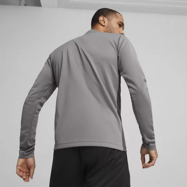  Pánské triko PUMA TEAMGOAL TRAINING 1/4 ZIP TO 658629_13 CAST IRON/WHITE/SHADOW GRAY 