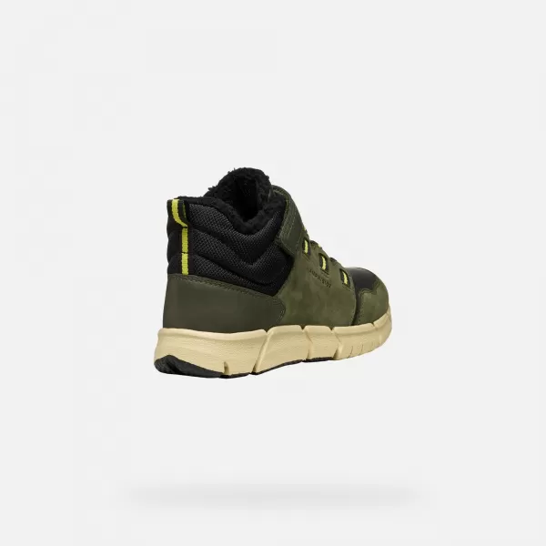  Chlapecké kotníkové boty GEOX FLEXYPER B ABX J949XA032MEC0498 KHAKI 