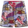 Pánské kraťasy PUMA HOOPERHOTLINE AOP 7" SHORTS 63283701 FOR ALL TIME RED/AOP