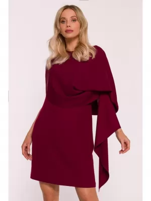 Dámské šaty STYLOVE S423 MAROON