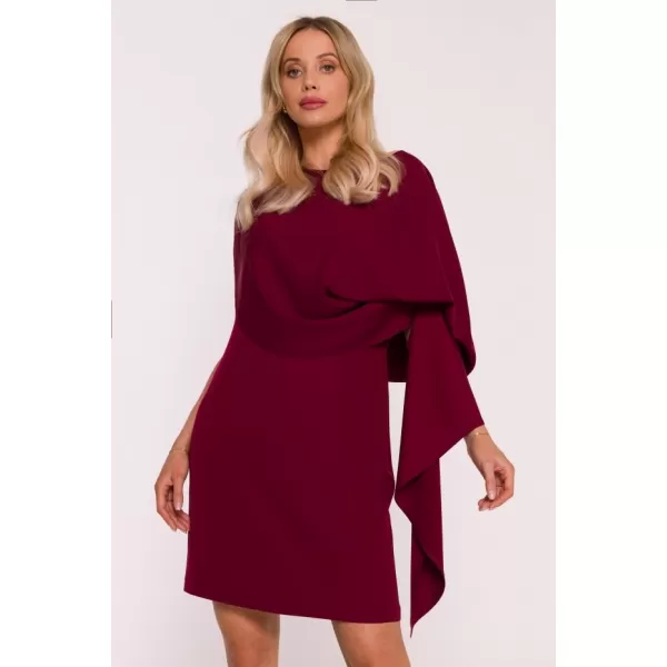  Dámské šaty STYLOVE S423 MAROON 