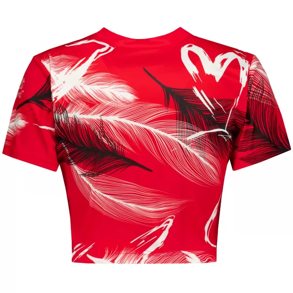  Dámský crop top premium ALTISPORT VOJ/ALW001TR07 ČERVENÁ 